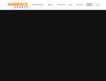 Tablet Screenshot of embracesports.co.uk
